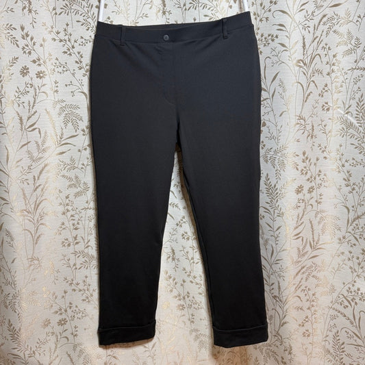 Yogipace Cropped Yoga Dress Pants Womens XL Academia Professional Minimalist