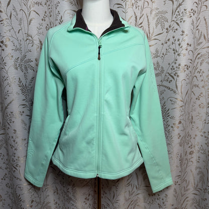 Salomon Actitherm Fleece Jacket Women L Full Zip Green Gorpcore Outdoor Utility