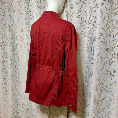Sonoma Cotton Stretch Utility Field Jacket Women L Rust Gorpcore Workwear Fall