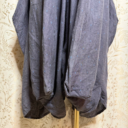 Linen Drop-Crotch Harem Pants Women Small Lantern Wings Avant Garde Lagenlook