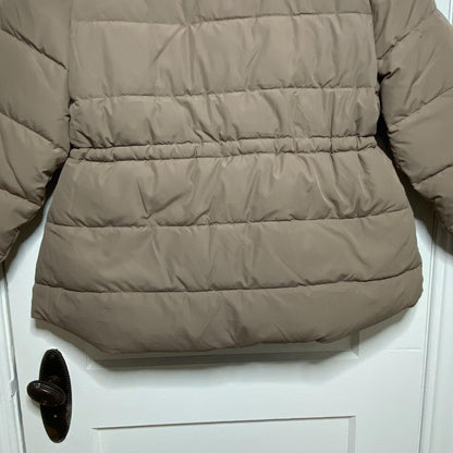 Tek Gear Puffer Jacket Womens XL Activewear Cozy Fall Minimalist Neutral Outdoor