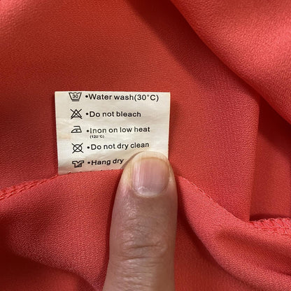 Adreamly Sheer Coral Pink Pom Pom Kaftan Poncho O/S Beach Cover Up Resortwear