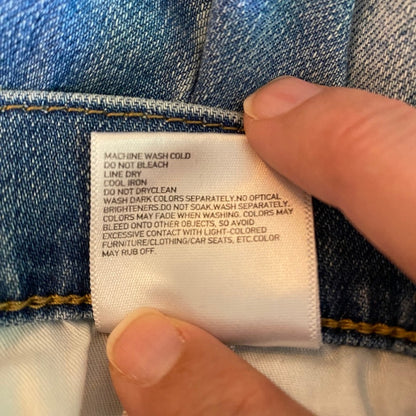 Uniqlo Slim Straight Leg Cropped Jeans 26 Medium Wash Minimalist Normcore Clean