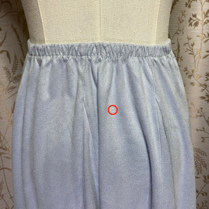 Brandy Melville Blue Faux Suede Circle Mini Skirt Small Dainty Feminine Coquette