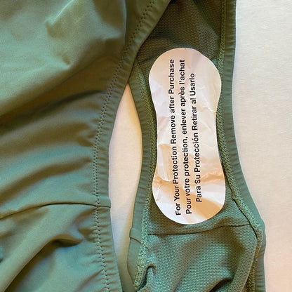 Speedo Sage Green One Piece Swimsuit NWT XL Racerback Athletic Minimalist Beach