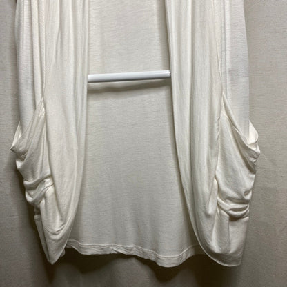 Zenana White Sleeveless Cardigan Small Subversive Basic Minimalist Lagenlook