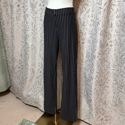 Yogipace Pinstripe Yoga Dress Pants Womens XL Black White Office Siren Corporate
