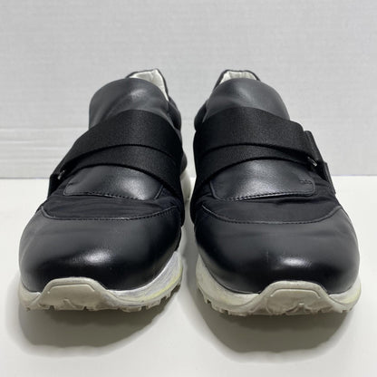 Ixos Italian Leather Sneakers Womens US 9.5 Black Avant Garde Luxury Streetwear