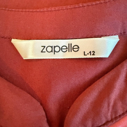 Zapelle Colorblock Patchwork Maxi Dress L 12 Rust Pink Dopamine Mod Artsy Boho