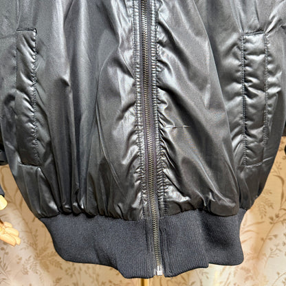Old Navy Bomber Jacket Women XXL Tall Black Water-Resistant Streetwear Techwear