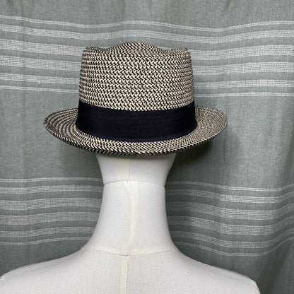 Toucan Collection Straw Boater Hat MD\LG Old Money French Girl Resort Retro Chic