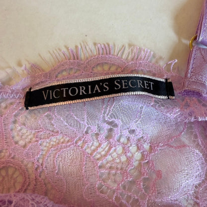 Victoria's Secret Lace Satin Slip Dress Womens M Lavender Coquette Romantic Glam