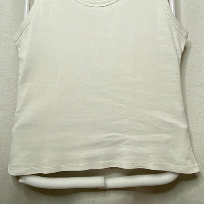 Xanaka White Distressed Ribbed Tank Womens XS Grunge Sleaze Minimalist Y2K Punk