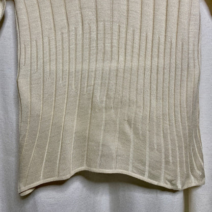 Long-Sleeve Ribbed Sweater Womens Small Academia Elevated Basics Minimalist
