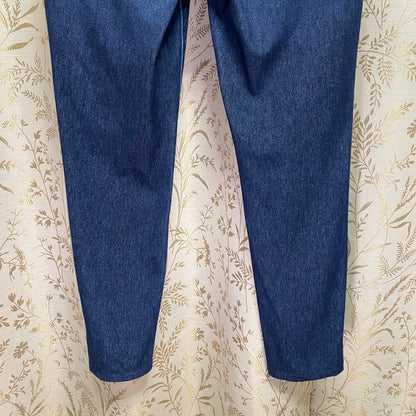 Uniqlo Ultra Stretch Denim Leggings Small Indigo Minimalist Clean Girl Capsule