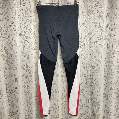 PINK Colorblock Leggings XS Athleisure Sporty Y2K Mesh Streetwear Activewear Gym