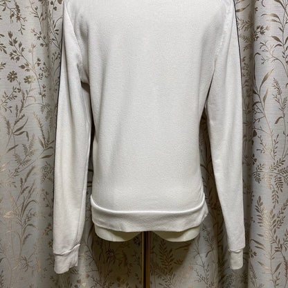 PINK Victoria's Secret Full-Zip White Hoodie XS Y2K Coquette Coziness Soft Girl