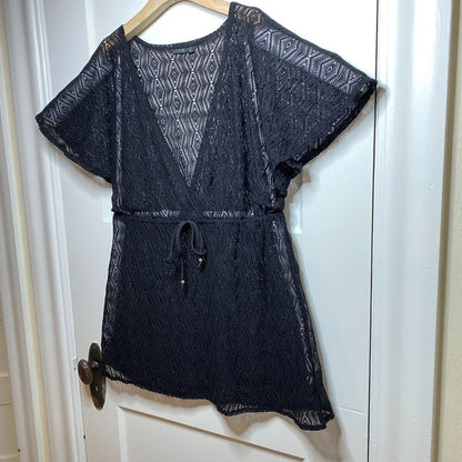 Apt. 9 Lace Tunic Womens Large Beach Boho Coverup Goth Loungewear Whimsigoth