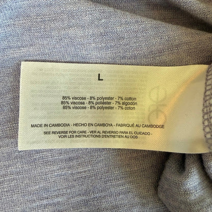 Jessica Simpson Heather Purple T Shirt L Short Sleeve Casual Cozycore Athleisure