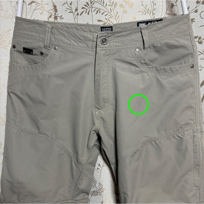 Kuhl Liberator Convertible Stealth Zip Off Pants Mens 34x32 Gray Hiking Outdoors
