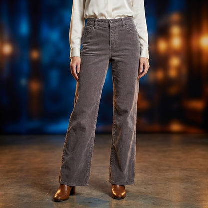 St Johns Bay Corduroy Pants 4PS Taupe Bootcut Stretch Whimsigoth Grunge Indie