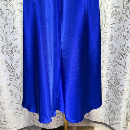 Shirley of Hollywood Blue Satin Lace Chemise Women S Romantic Sexy Whimsigoth