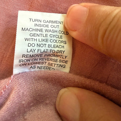 NY Collection Pink Sleeveless V-Neck Utility Tank Top XL Resortwear Gorpcore
