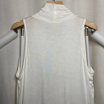 Zenana White Sleeveless Cardigan Small Subversive Basic Minimalist Lagenlook
