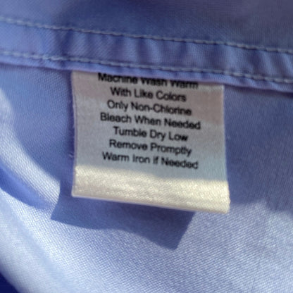 Joseph & Feiss Blue Dress Shirt Mens XL Academia Basics Business Casual Preppy