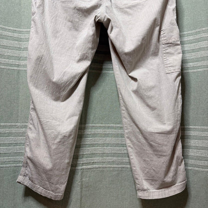 Sonoma Cropped Cargo Pants Womens 12 Oatmeal Stretch Utility Gorpcore Cabincore