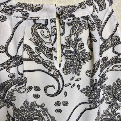 Grace Karin Paisley Halter Neck Blouse XL Boho Chic Dark Academia Careerwear