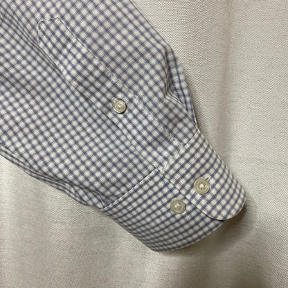 Merona Micro Check Button Up Shirt Mens XL Academia Normcore Preppy Professional