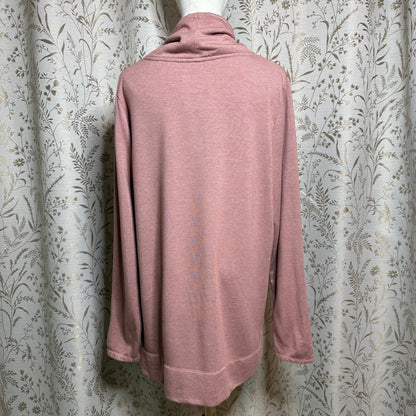 Cuddl Duds Ultracozy Long Sleeve Cowl Neck Tunic Top Women XL Cabincore Cozycore