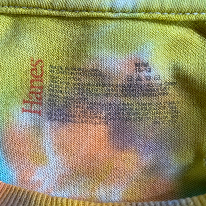 Hanes Tie Dye Spiral T-Shirt Kids 10-12 M Retro Hippie Boho Festival Kidcore