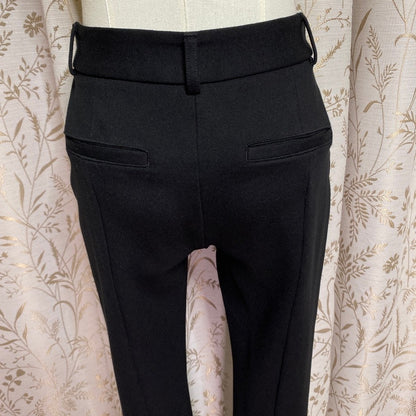 Express Skinny Mid Rise Ankle Pants 0R Black Stretch Office Siren Minimalist
