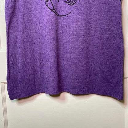 Artistic Purple Hummingbird Graphic Tee Y2K Art to Wear Casual Fairycore Garden
