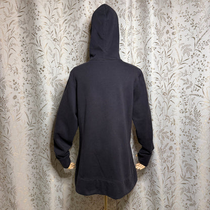Tek Gear Ultrasoft Fleece Longline Full Zip Hoodie Womens L Grunge Gorpcore Cozy