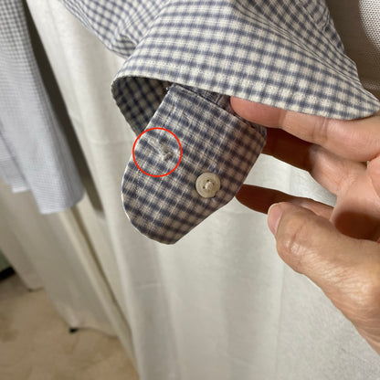 Merona Micro Check Button Up Shirt Mens XL Academia Normcore Preppy Professional