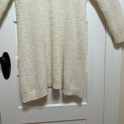 Modern Canvas Cozy Cream Cardigan Sweater Womens Large Pockets Lagenlook