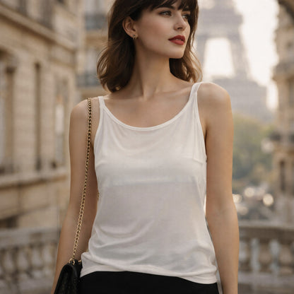 Alain Manoukian Vintage Mesh Camisole Womens XS 90s Paris Chic Office Siren