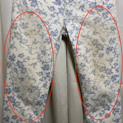 Lauren Ralph Lauren Floral Jeans Womens 2 Distressed Cottagecore Fairy Romantic