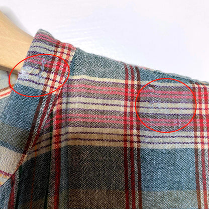 Chaps Plaid Button-Up Shirt Womens Large Autumn Barn Lumberjack Pumpkin Patch