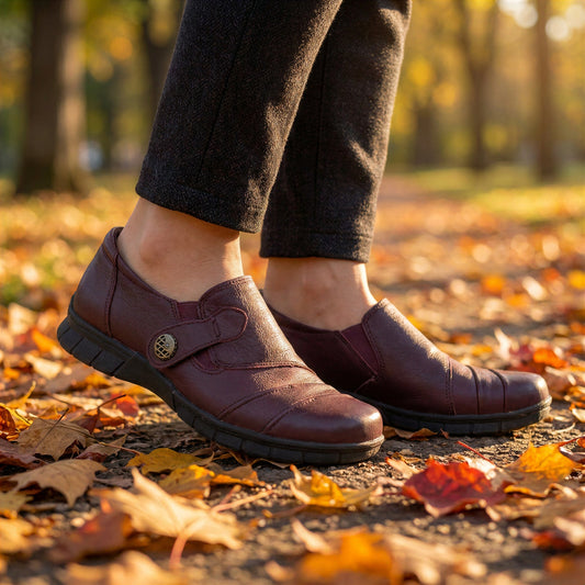 Earth Origins Naya Slip-On Loafer Womens 11  Burgundy Comfort Academia Ergonomic
