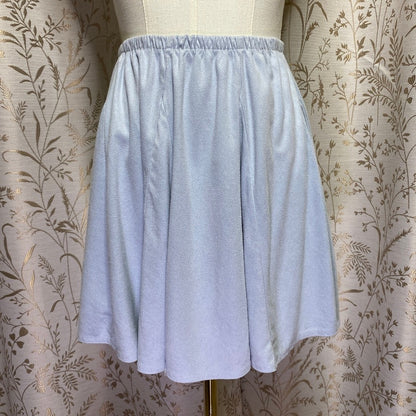 Brandy Melville Blue Faux Suede Circle Mini Skirt Small Dainty Feminine Coquette