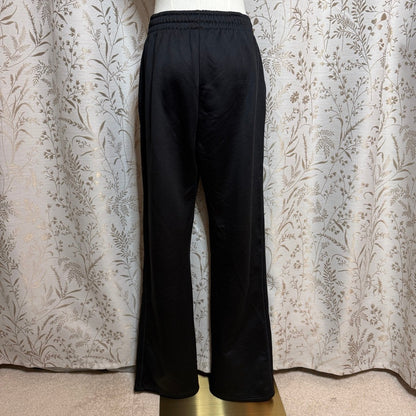 Yogipace Fleece Lined Wide Leg Sweatpants Women L Tall Black Athleisure Gorpcore
