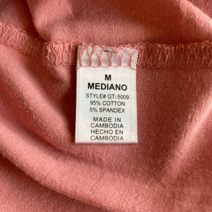 Zenana Dusty Pink V-Neck Tee Fits XS Clean Soft Girl Minimalist Basic Romantic