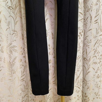 Express Skinny Mid Rise Ankle Pants 0R Black Stretch Office Siren Minimalist