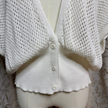 GRACE KARIN Open Knit Cardigan Women XL Shrug Boho Coastal Casual Minimalist