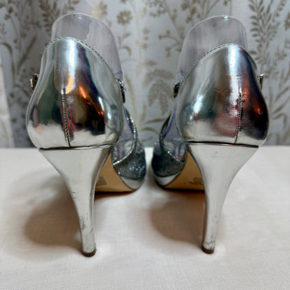 Style&Co Glitter Stiletto Heels Women 8 Glam Party Holiday Costume DIY Project