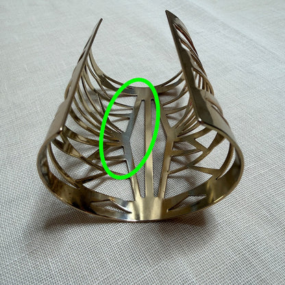 Geometric Openwork Gladiator Statement Cuff Goddess Superhero Futuristic Costume
